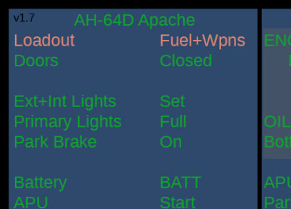 Ah Apache Quickstart Kneeboard Checklist V
